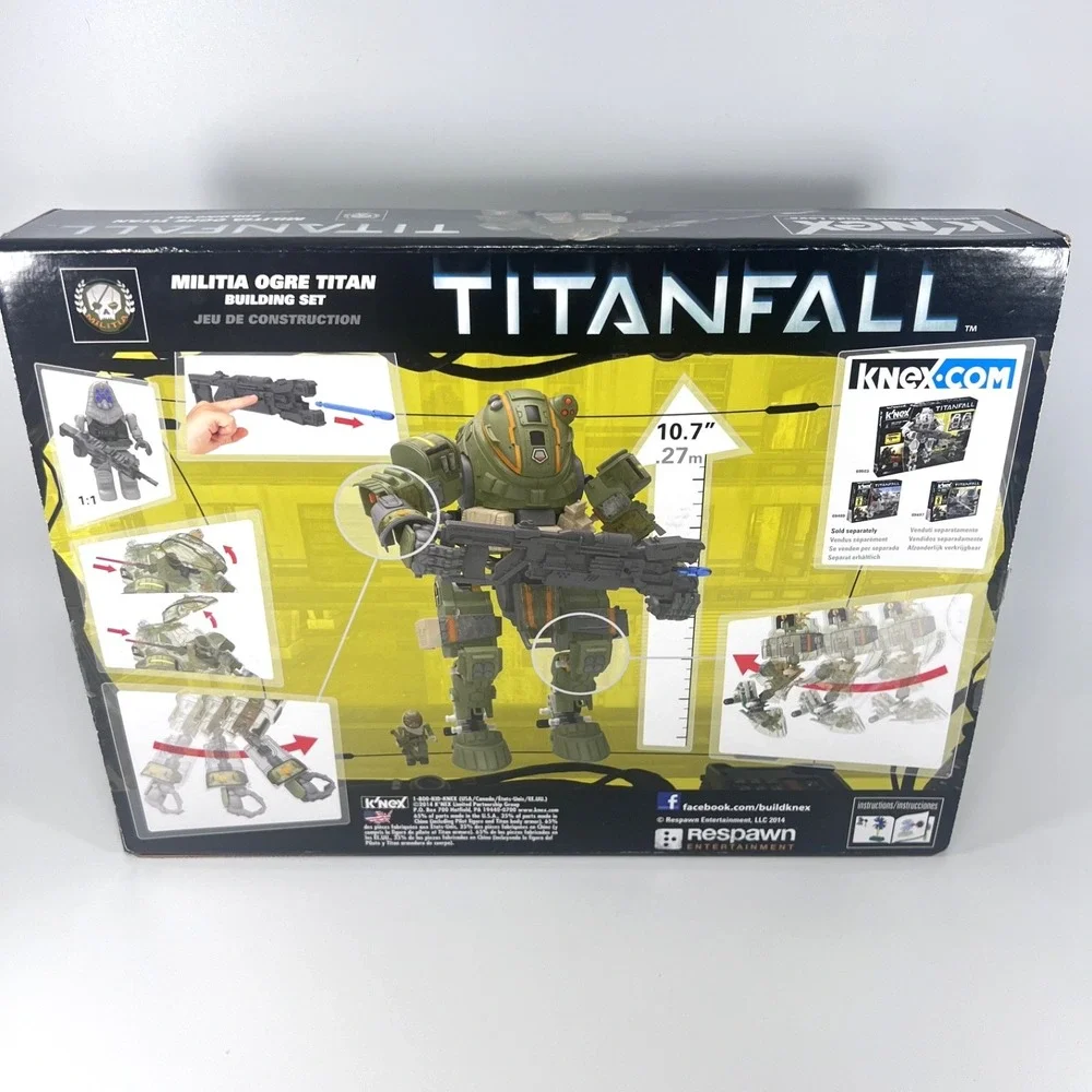 K'NEX  #69504 TITANFALL MILITIA OGRE TITAN Building Set 195 PC Construction Play